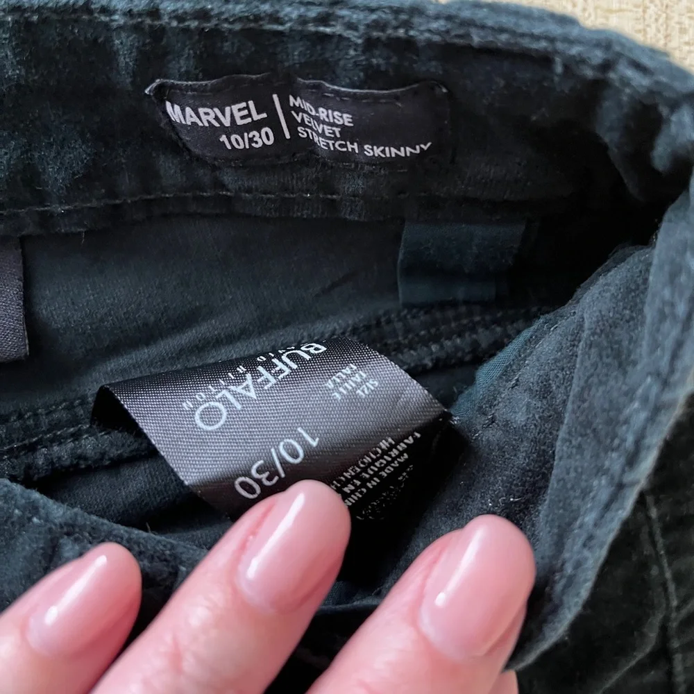 Buffalo David Bitton Velvet Skinny Pants - Picture 2 of 5